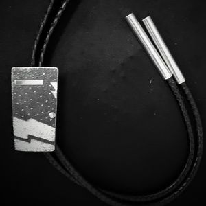 Mark Roanhorse Jewelry Sterling Silver Bolo Tie
